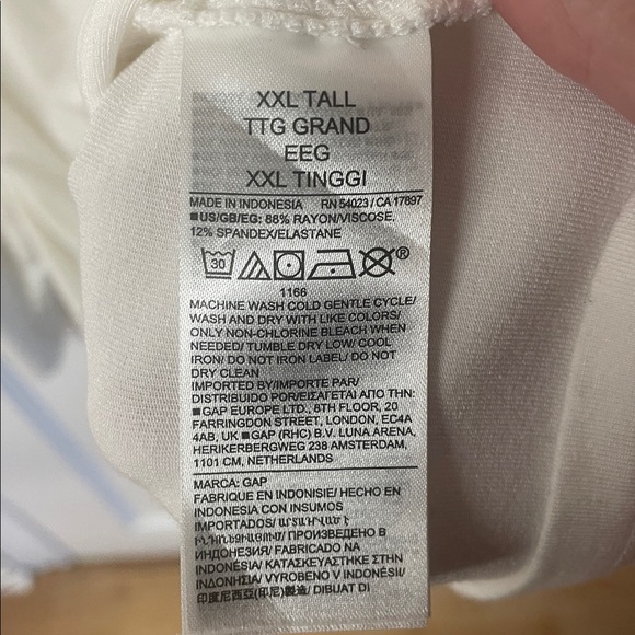 GAP Cream Ruched Blouse - Picture 7 of 13